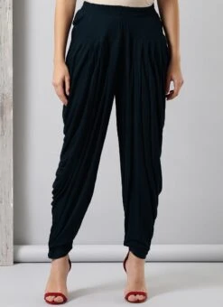 Blue Rayon Dhoti Pant Work Wear 8 Blue Rayon Dhoti Pant Work Wear -ZariGrace Shop Blue Rayon Dhoti Pant WBDMF1112NV u