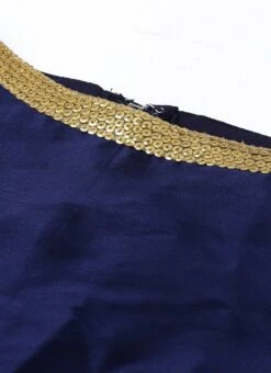 Blue Taffeta Top Festive Wear -ZariGrace Shop Blue Taffeta Top KRBS02307703 rrc1