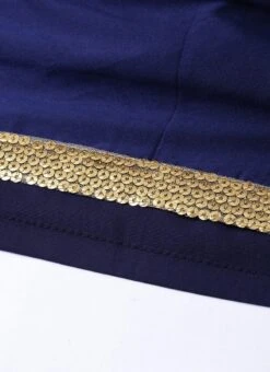 Blue Taffeta Top Festive Wear -ZariGrace Shop Blue Taffeta Top KRBS02307703 rrc3