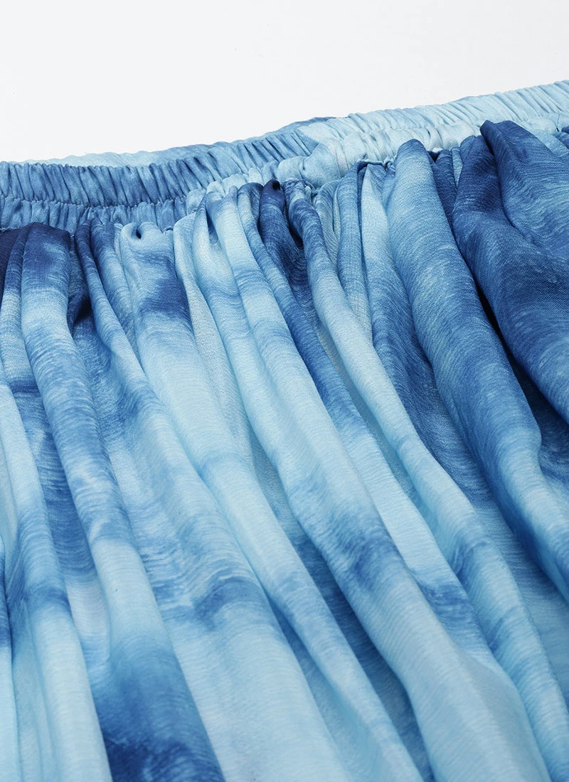 Skirt From Blue Tie N Dye Chinon Skirt Set After Six Wear 9 Skirt From Blue Tie N Dye Chinon Skirt Set After Six Wear - Image 7