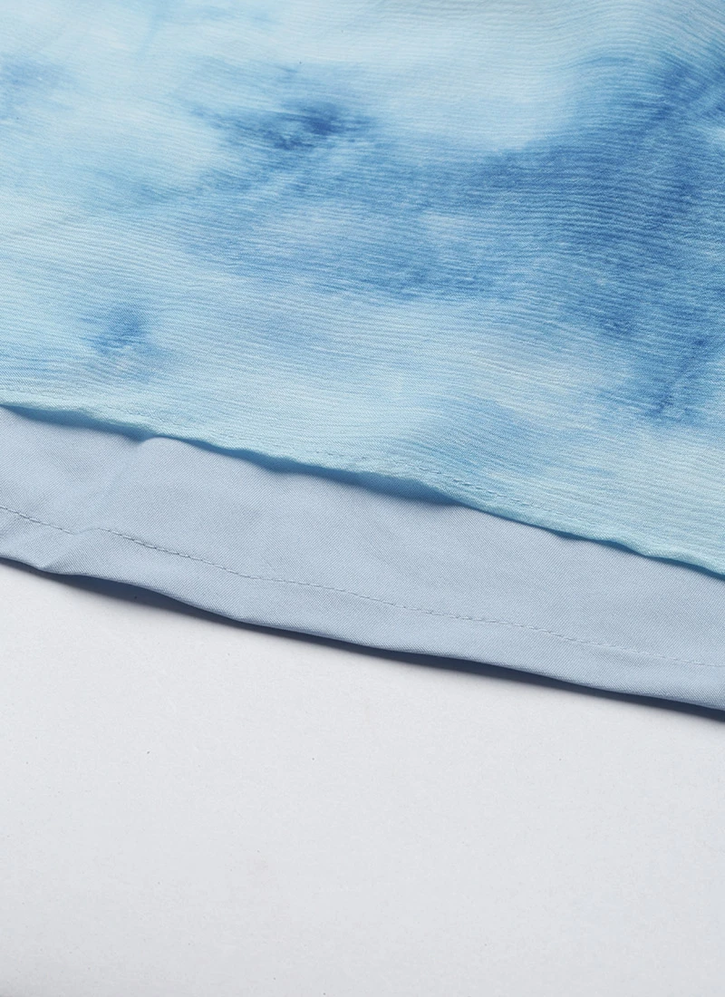 Skirt From Blue Tie N Dye Chinon Skirt Set After Six Wear 10 Skirt From Blue Tie N Dye Chinon Skirt Set After Six Wear - Image 8