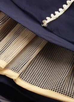 Blue Velvet Embroidered Gown With Dupatta Party Wear -ZariGrace Shop Blue Velvet Embroidered Gown With Dupatta IWBS02212536 rrc3 1