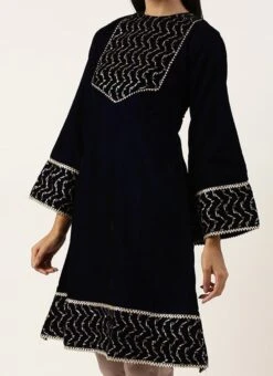 Bottom From Blue Velvet Embroidered Straight Pant Suit After Six Wear