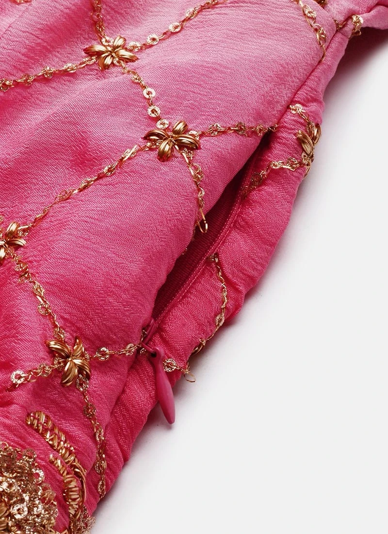 Ethnovog Customised Pink Anarkali Suit Party Wear 10 Ethnovog Customised Pink Anarkali Suit Party Wear - Image 8