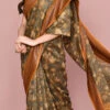 Brown Art Silk Saree After Six Wear -ZariGrace Shop Brown Art Silk Saree SAOAKS1629 l