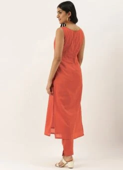 Brown Boat Neckline Straight Pant Suit After Six Wear -ZariGrace Shop Brown Boat Neckline TENCEL Straight Pant Suit KSBS02101773RTW b