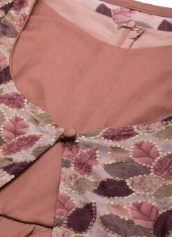 Brown Dhoti Jumpsuit With Embroidered Jacket Festive Wear Party Wear -ZariGrace Shop Brown Dhoti Jumpsuit With Embroidered Jacket IWBS02208540 rrc1