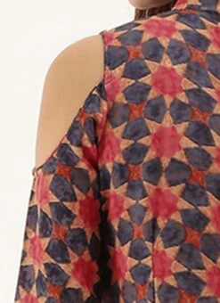 Collar Neck Multicoloured Straight Pant Kurta Set After Six Wear -ZariGrace Shop Collar Neck Multicoloured Straight Pant Kurta Set KSBS02001398 rrc4