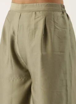 Cream Cotton N Olive Green Kurta Sets After Six Wear -ZariGrace Shop Cream Cotton N Olive Green Kurta Sets KSBS02102829 rrc2