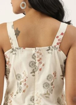 Cream Cotton N Olive Green Kurta Sets After Six Wear -ZariGrace Shop Cream Cotton N Olive Green Kurta Sets KSBS02102829 rrc3