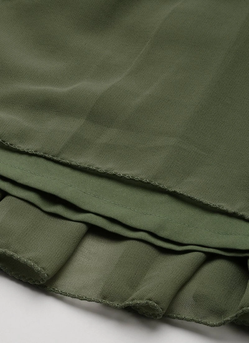 Cream Embroidered Layered Dress Party Wear 10 Cream Embroidered Layered Dress Party Wear - Image 8