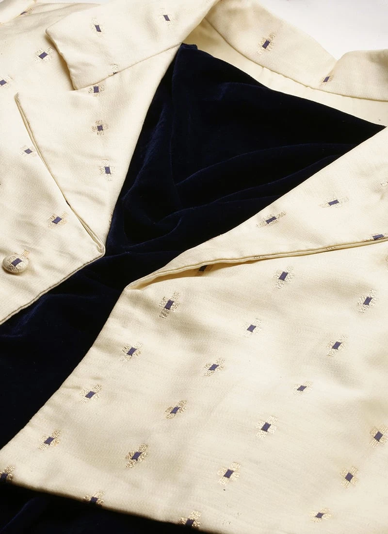 Cream Jacquard Jacket N Velvet Dress After Six Wear 8 Cream Jacquard Jacket N Velvet Dress After Six Wear - Image 6