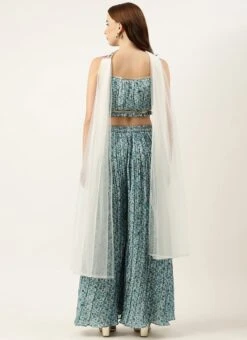 Dupatta From Cream And Blue Printed N Embroidered Set After Six Wear 13 Dupatta From Cream And Blue Printed N Embroidered Set After Six Wear -ZariGrace Shop Cream and Blue Printed N Embroidered Set IWBS02301010 b 1