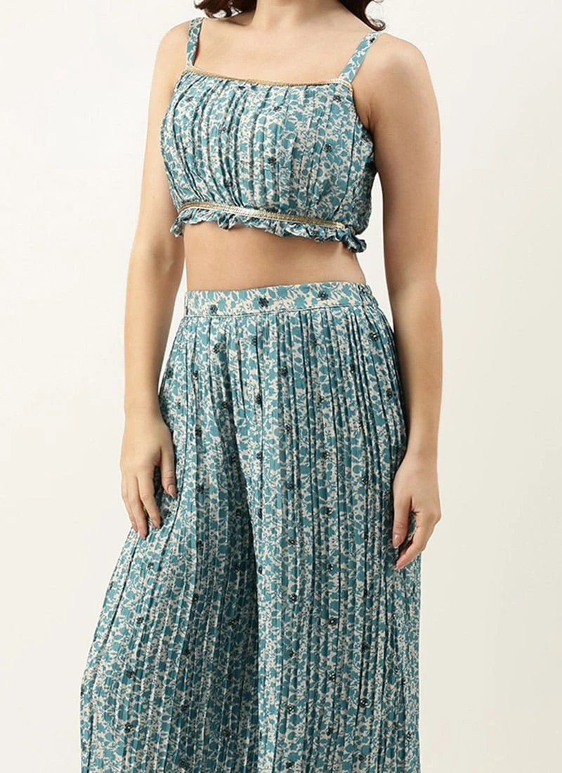 Dupatta From Cream And Blue Printed N Embroidered Set After Six Wear 3 Dupatta From Cream And Blue Printed N Embroidered Set After Six Wear