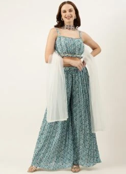 Dupatta From Cream And Blue Printed N Embroidered Set After Six Wear 12 Dupatta From Cream And Blue Printed N Embroidered Set After Six Wear -ZariGrace Shop Cream and Blue Printed N Embroidered Set IWBS02301010 u 1