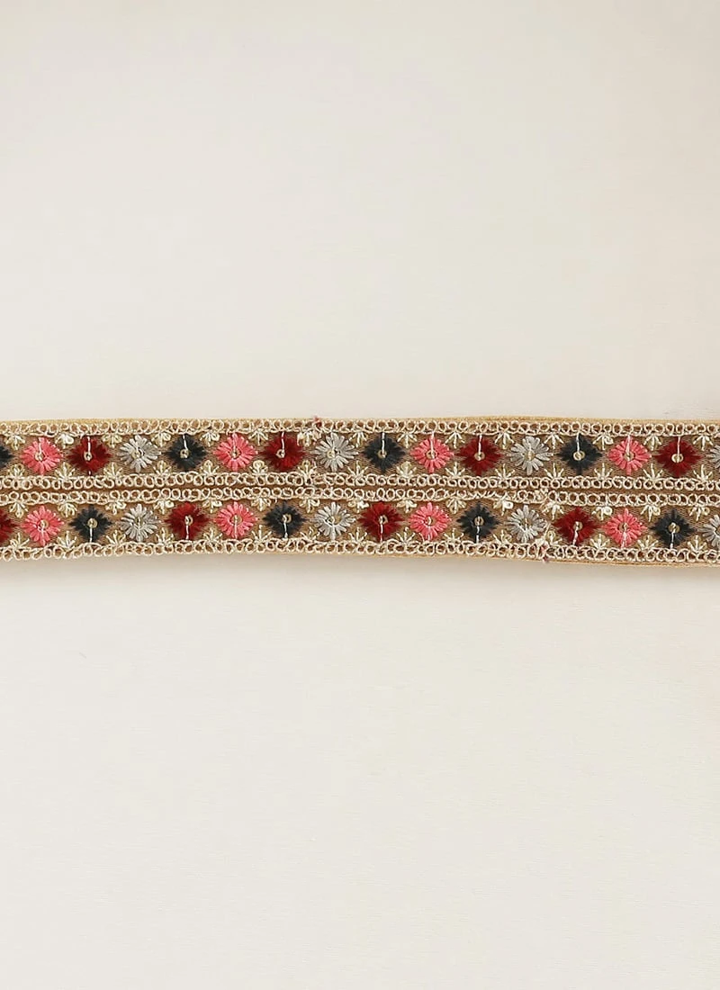 Dupatta From Cream And Blue Printed N Embroidered Set After Six Wear 9 Dupatta From Cream And Blue Printed N Embroidered Set After Six Wear - Image 7