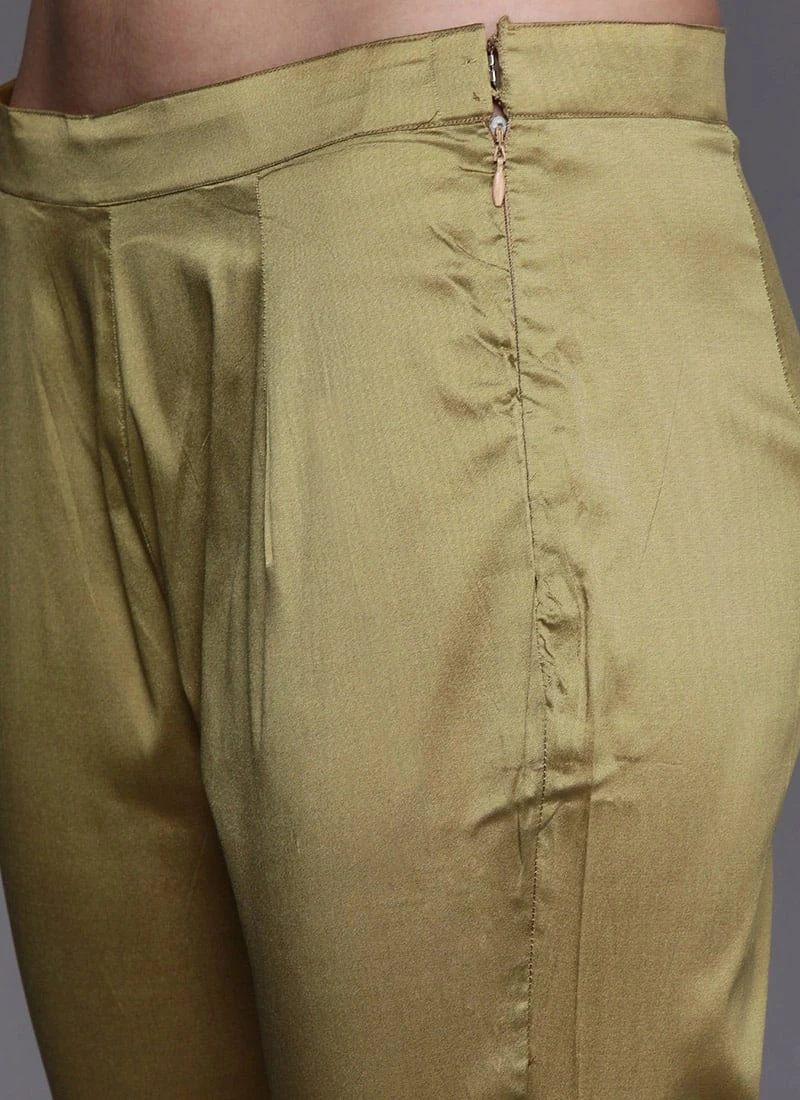 Beige N Orange Straight Pant Suit After Six Wear 8 Beige N Orange Straight Pant Suit After Six Wear - Image 6