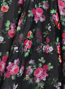 Black Digital Printed Gown With Jacket Party Wear 17 Black Digital Printed Gown With Jacket Party Wear -ZariGrace Shop Custom Made Black Digital Printed Gown with Jacket IWBS1809086 rrc4