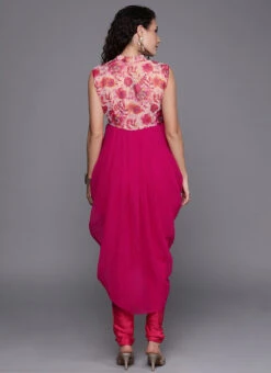 Dhoti Style Narrow Straight Pant Set Festive Wear -ZariGrace Shop Custom Made Dhoti Style Narrow Straight Pant Set IWBS01907911 b