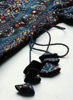 Dark Blue Printed Angarkha Gown Festive Wear 16 Dark Blue Printed Angarkha Gown Festive Wear -ZariGrace Shop Dark Blue Printed Angarkha Gown IWBS02110833 rrc3