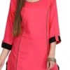 Dark Peach Plain Kurta Salwar Set After Six Wear -ZariGrace Shop Dark Peach Plain Kurta Salwar Set IWSUDSNSBPH9 l
