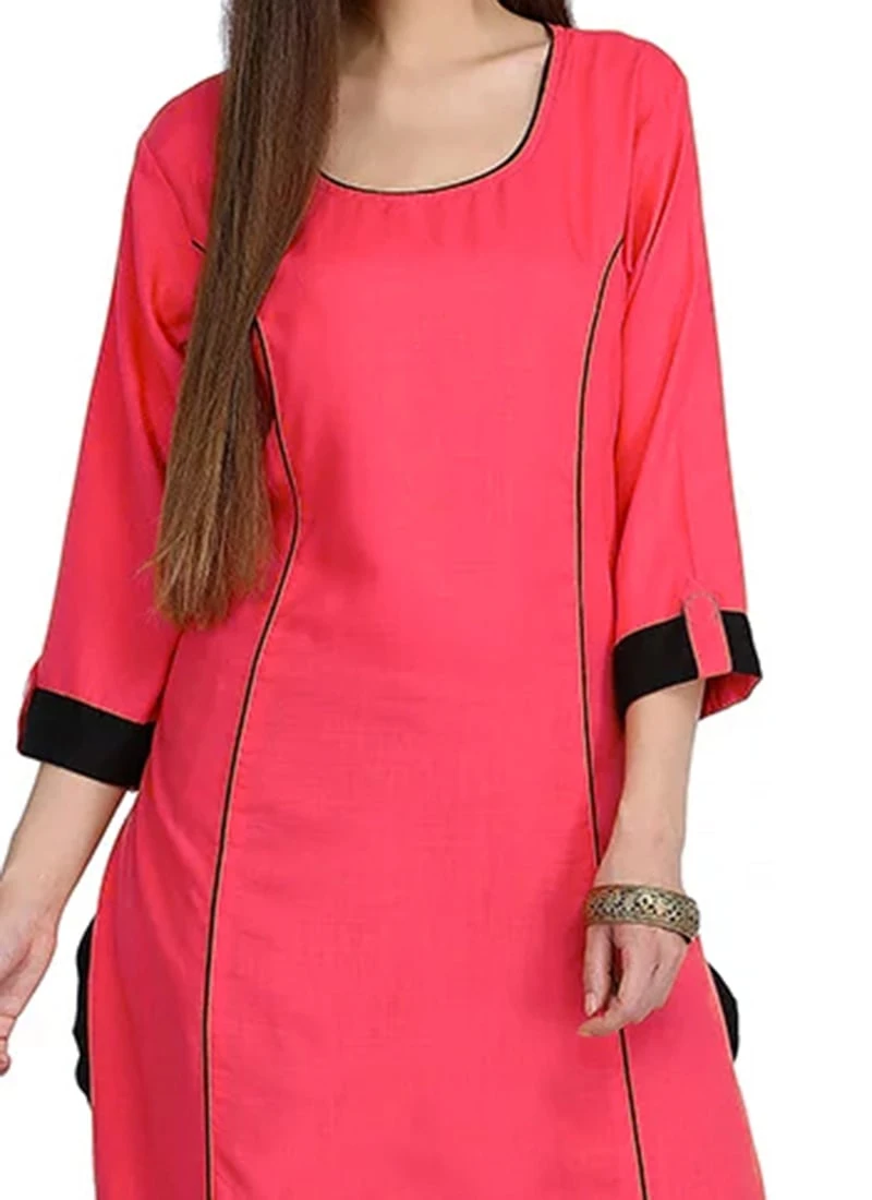 Dark Peach Plain Kurta Salwar Set After Six Wear 3 Dark Peach Plain Kurta Salwar Set After Six Wear