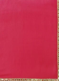 Dupatta From Dark Pink Embroidered Georgette Lehenga After Six Wear -ZariGrace Shop Dark Pink Embroidered Georgette Lehenga GHBS02211043 rrc3