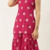 Top From Dark Pink Georgette Embroidered Gharara Set After Six Wear -ZariGrace Shop Dark Pink Georgette Embroidered Gharara Set IWBS02301145 l