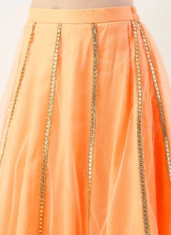 Dupatta From Dark Pink Sequins Tiered Style Lehenga Set After Six Wear -ZariGrace Shop Dark Pink Sequins Tiered Style Lehenga Set GHBS02211204 rrc2