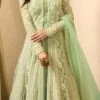 Drashti Dhami Sage Green Abaya Style Anarkali Suit Party Wear 2 Drashti Dhami Sage Green Abaya Style Anarkali Suit Party Wear -ZariGrace Shop Drashti Dhami Sage Green Abaya Style Anarkali Suit SLSCC1706 l
