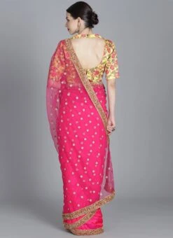 Ethnovog Embroidered Half N Half Sari Party Wear -ZariGrace Shop EthnoVogue Customised Embroidered Half N Half Sari SABS01812215 b