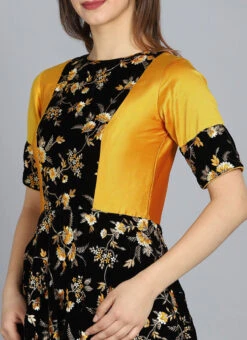 Ethnovog Multicolored Embroidered Gown Party Wear -ZariGrace Shop Ethnovog Customised Multicolored Embroidered Gown IWBS01901252 rrc1