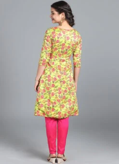 Ethnovog Green Straight Pant Suit Party Wear -ZariGrace Shop Ethnovogue Customised Green Straight Pant Suit IWBS01812227 b