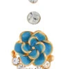 Gold N Blue Studs -ZariGrace Shop Gold N Blue Studs ERHOF30254 l