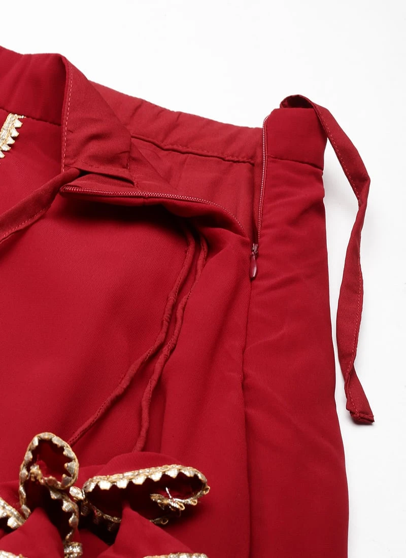 Skirt From Gold N Maroon Sequin Embroidered Lehenga After Six Wear 8 Skirt From Gold N Maroon Sequin Embroidered Lehenga After Six Wear - Image 6