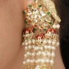 Gold Color Alloy Kundan And Polki Work Danglers Party Wear 2 Gold Color Alloy Kundan And Polki Work Danglers Party Wear -ZariGrace Shop Gold color alloy Kundan and polki work Danglers ERMMAE38 l