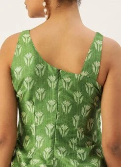 Top From Green Art Silk Digital Printed Co Ords Set After Six Wear -ZariGrace Shop Green Art Silk Digital Printed Co Ords Set IWBS02210899 rrc2