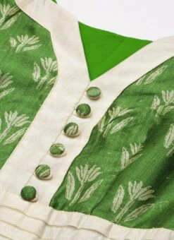 Green Art Silk Digital Printed Dress Festive Wear -ZariGrace Shop Green Art Silk Digital Printed Dress DRBS02210909 rrc1