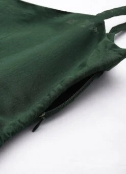 Green Art Silk Foil Organza Jacket Dress Festive Wear -ZariGrace Shop Green Art Silk Foil Organza Jacket Dress DRBS02302394 rrc1