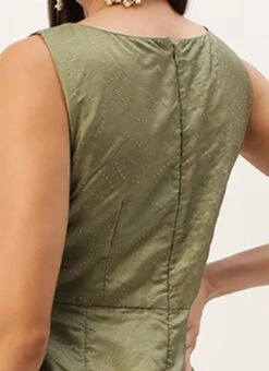 Green Art Silk Jumpsuit Festive Wear 15 Green Art Silk Jumpsuit Festive Wear -ZariGrace Shop Green Art Silk Jumpsuit DRBS02301983 rrc2