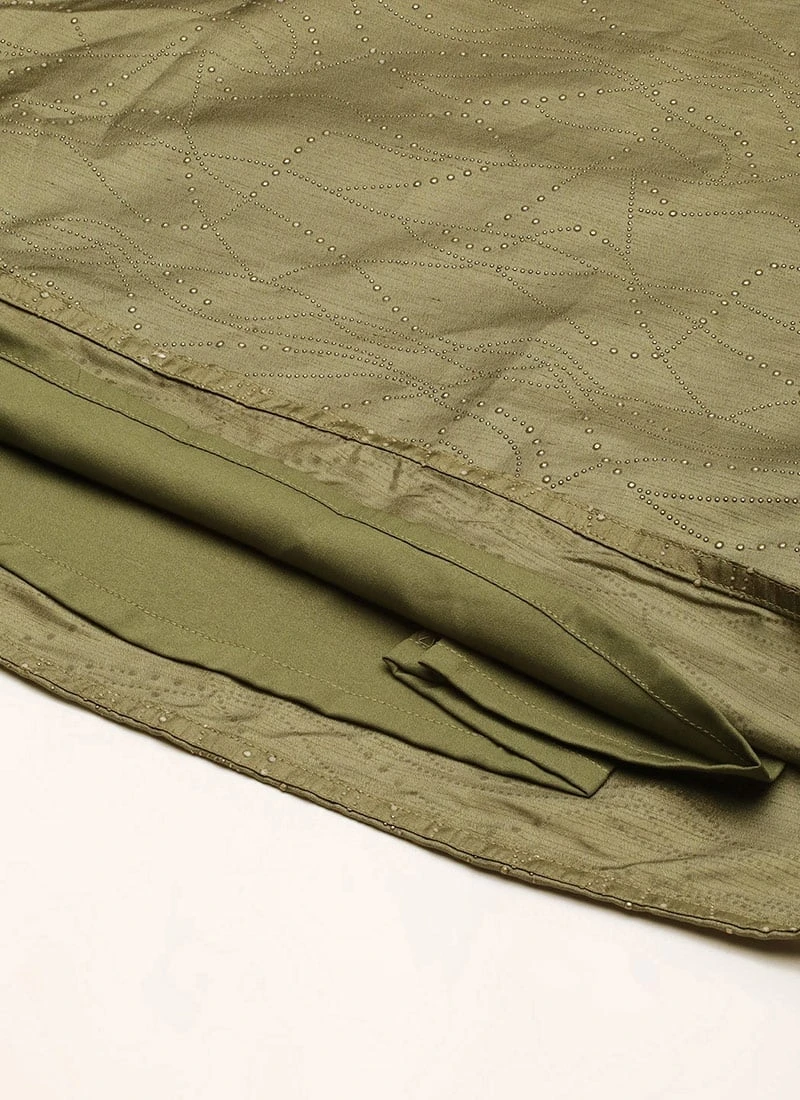 Green Art Silk Jumpsuit Festive Wear 9 Green Art Silk Jumpsuit Festive Wear - Image 7