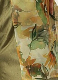 Green Art Silk Jumpsuit N Yellow Organza Jacket After Six Wear -ZariGrace Shop Green Art Silk Jumpsuit N Yellow Organza Jacket DRBS02301065 rrc3