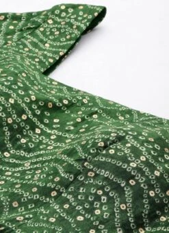 Dupatta From Green Bandhani Printed Rayon Gown With Dupatta Set After Six Wear 14 Dupatta From Green Bandhani Printed Rayon Gown With Dupatta Set After Six Wear -ZariGrace Shop Green Bandhani Printed Rayon Gown With Dupatta Set IWBS02302294 rrc1