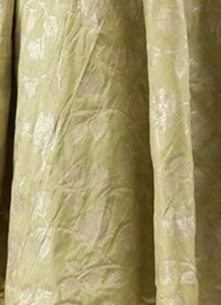 Green Brocade Boat Neck Flared Dress Wedding Wear 17 Green Brocade Boat Neck Flared Dress Wedding Wear -ZariGrace Shop Green Brocade Boat Neck Flared Dress DRBS02105388 rrc4