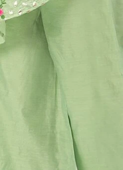 Green Chanderi Embroidered Jumpsuit Festive Wear Party Wear -ZariGrace Shop Green Chanderi Embroidered Jumpsuit DRBS02207361 rrc4
