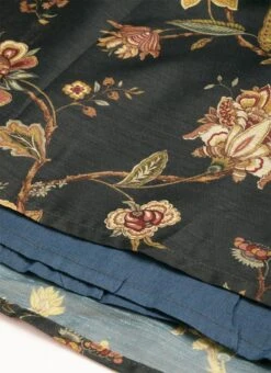 Green Chanderi Printed Floral Maxi Dress Festive Wear -ZariGrace Shop Green Chanderi Printed Floral Maxi Dress DRBS02111084 rrc4