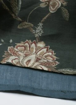 Green Chanderi Silk Puff Sleeve Dress After Six Wear -ZariGrace Shop Green Chanderi Silk Puff Sleeve Dress DRBS02201263 rrc4