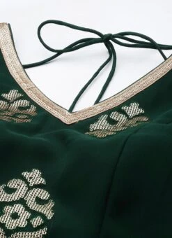 Top From Green Embroidered Anarkali Suit Set After Six Wear -ZariGrace Shop Green Embroidered Anarkali Suit Set SLBS02306318 rrc1 1