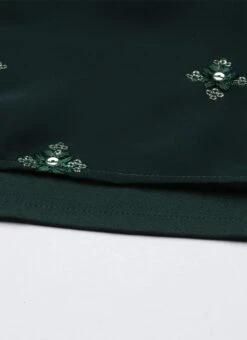Top From Green Embroidered Salwar Set After Six Wear -ZariGrace Shop Green Embroidered Salwar Set SLBS02211095 rrc4