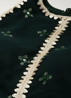 Green Georgette Embroidered Dress Festive Wear 14 Green Georgette Embroidered Dress Festive Wear -ZariGrace Shop Green Georgette Embroidered Dress DRBS02212609 rrc1